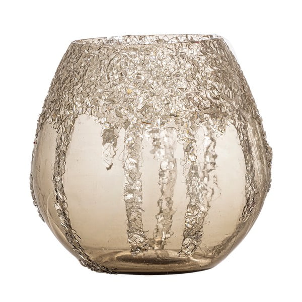 Sklenený svietnik na čajovú sviečku Frosty – Bloomingville