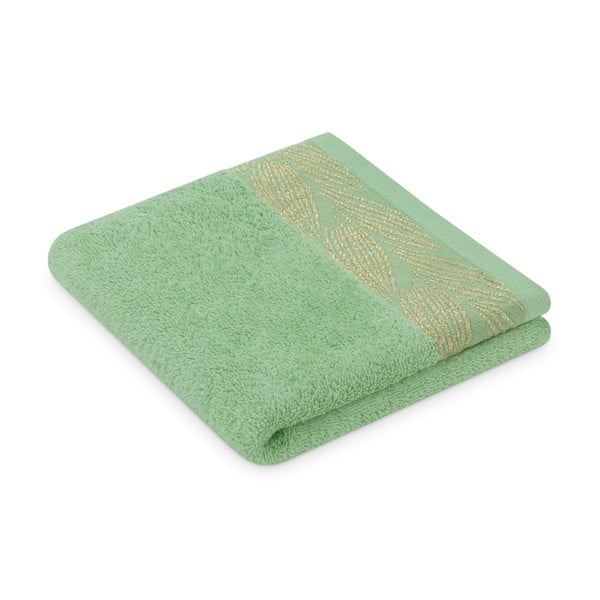 Svetlozelené froté bavlnené uteráky a osušky v súprave 2 ks Allium – Restilo-image-1