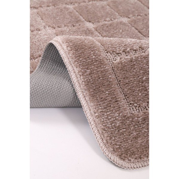 Hnedé kúpeľňové predložky v súprave 2 ks 50x80 cm Kareli – Foutastic-image-3