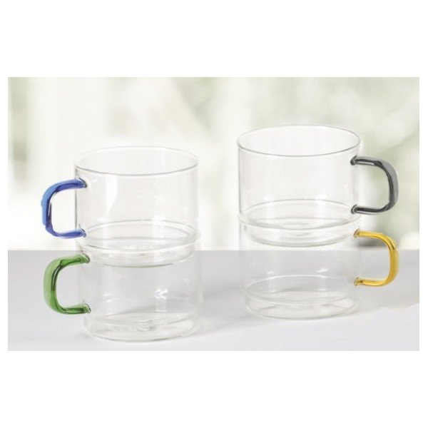 Sklenené hrnčeky v súprave 4 ks 350 ml Bridge – Brandani-image-3