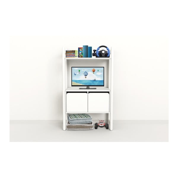 Biela detská skrinka Flexa Shelfie, výška 131.6 cm-image-1