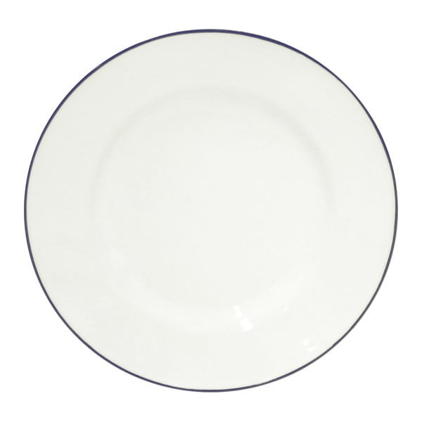 Biely kameninový tanier Costa Nova Beja, ⌀ 23 cm