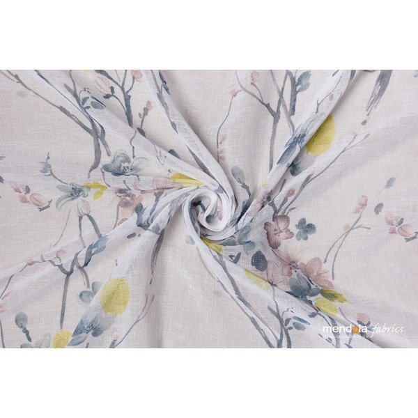 Sivo-biela záclona 300x260 cm Olivia – Mendola Fabrics-image-1