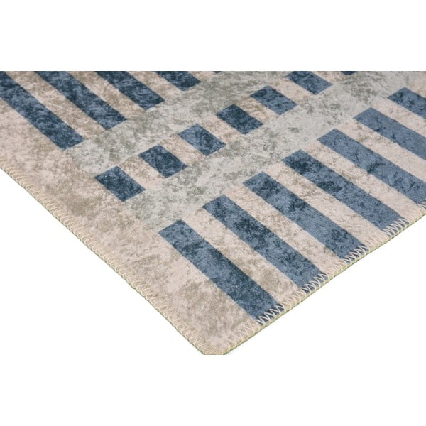 Modrý/sivý koberec 140x80 cm - Vitaus-image-2