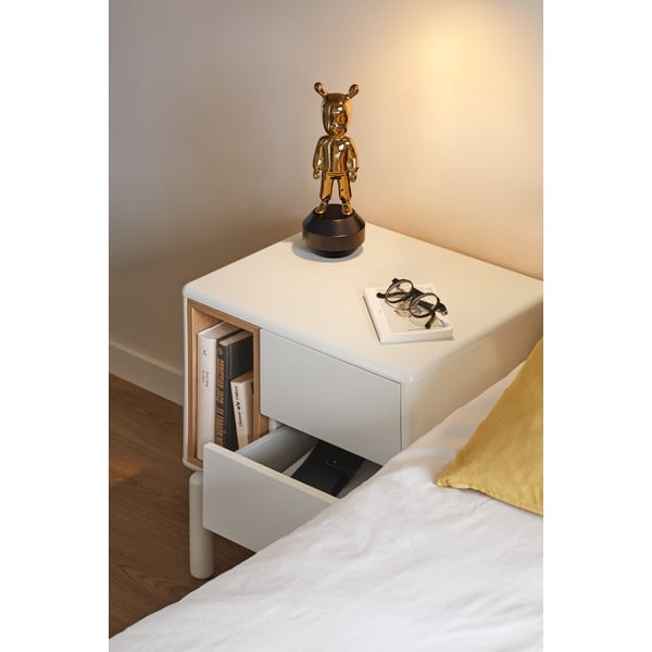 Krémový nočný stolík Corvo – Teulat-image-3