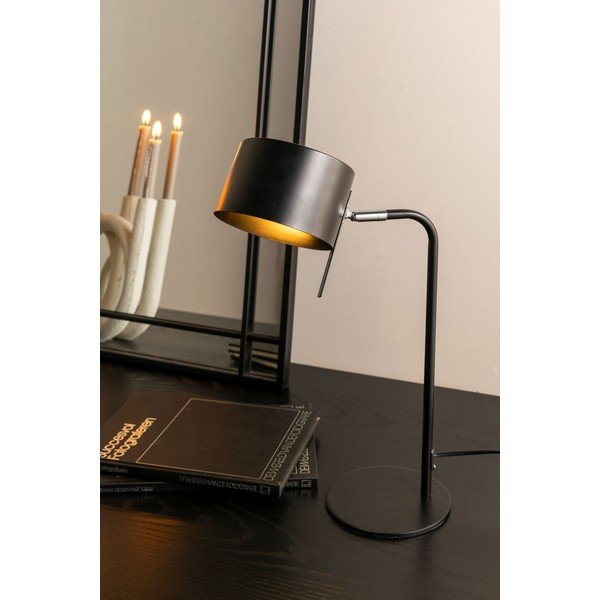 Čierna stolová lampa Leitmotiv Shell, výška 45 cm-image-1