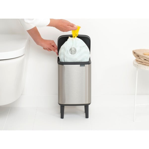 Oceľový odpadkový kôš v matne striebornej farbe 4 l Bo Hi – Brabantia-image-4