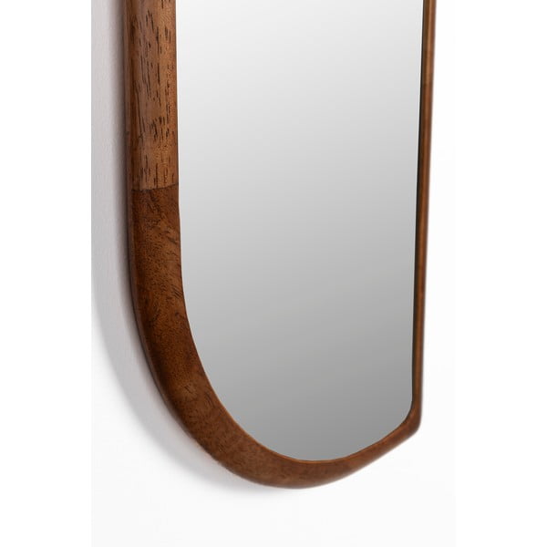 Nástenné zrkadlo s dreveným rámom 26x120 cm Nyko – White Label-image-2