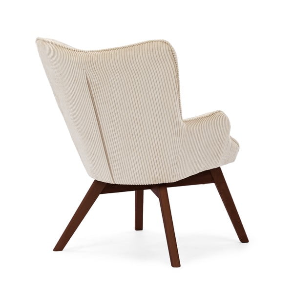 Béžové menčestrové kreslo Niko – Ropez-image-3