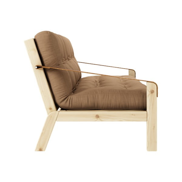 Rozkladacia pohovka s hnedým poťahom Karup Design Poetry Natural/Mocca-image-4