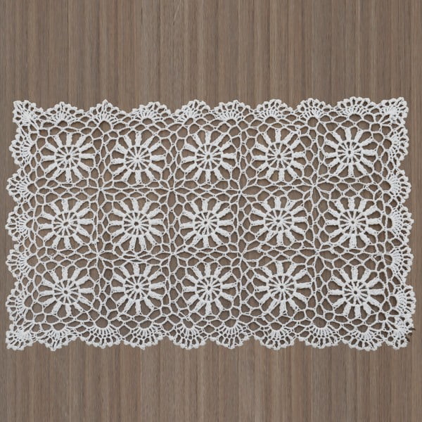 Biele čipkované prestieranie InArt, 30 × 45 cm