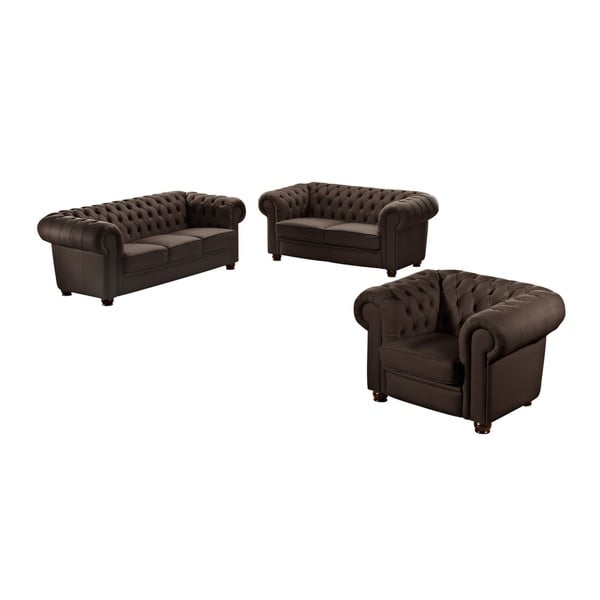 Hnedá kožen pohovka Max Winzer Chandler, 172 cm-image-1