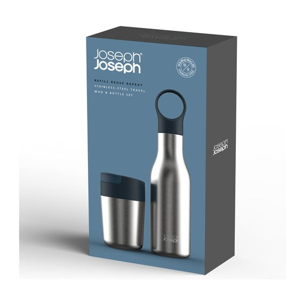Súprava cestovnej antikoro fľaše a hrnčeka Loop&Sipp – Joseph Joseph-image-4