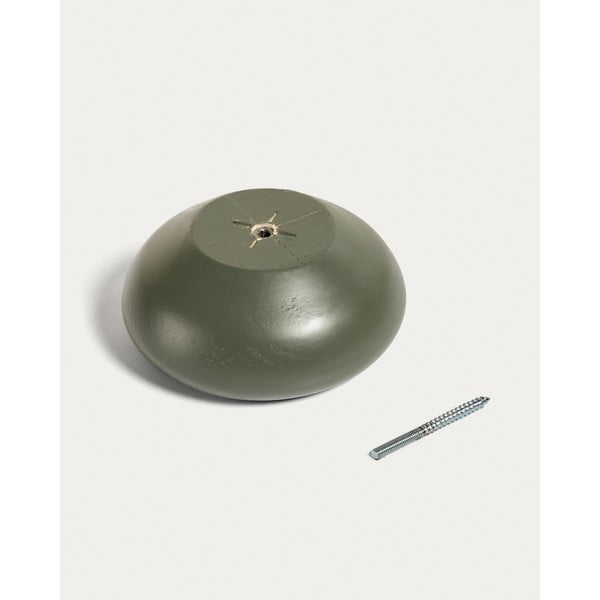 Sivozelené nástenné drevené háčiky v súprave 3 ks Nadue – Kave Home-image-2