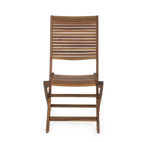 Drevená záhradná stolička v prírodnej farbe Noemi – Bizzotto-image-2