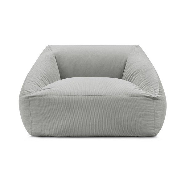 Svetlosivý menčestrový sedací vak Lilibet – Bobochic Paris-image-2