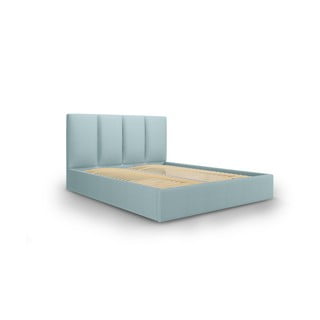 Svetlomodrá dvojlôžková posteľ Mazzini Beds Juniper, 160 x 200 cm