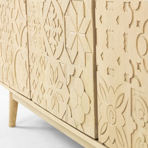 Komoda z mangového a akáciového dreva Kave Home Sakoi, 162 × 75 cm-image-1