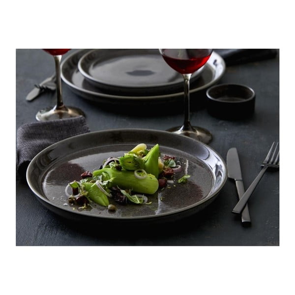 Tmavosivý kameninový tanier ø 27 cm Gastro Grey/Grey – Bitz-image-1