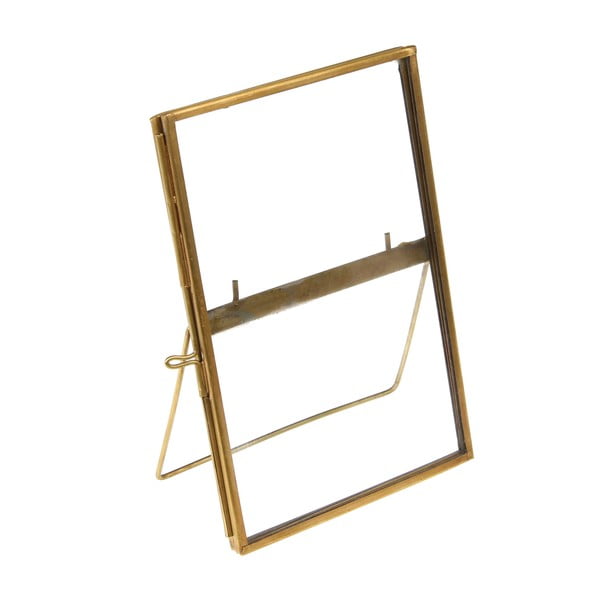 Kovový stojací rámček v zlatej farbe 10x15 cm – Rex London-image-3