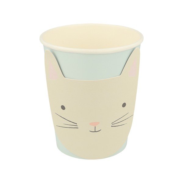 Papierové jednorazové tégliky v súprave 8 ks Cat – Meri Meri-image-3