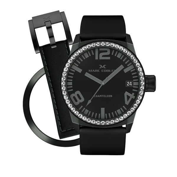 Dámske hodinky Marc Coblen s remienkom a krúžkom na ciferník naviac P64