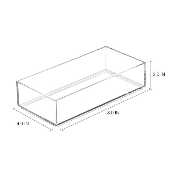 Transparentný organizér iDesign Clarity, 20 × 10 cm-image-1