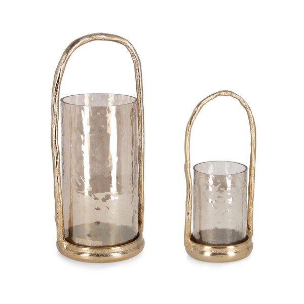 Kovové svietniky v súprave na čajovú sviečku 2 ks Sagar – Bizzotto