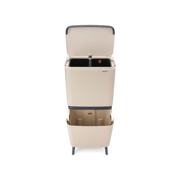 Béžový plastový odpadkový kôš 25+10+10 l na triedený odpad SortUp Recycle Hi – Brabantia-image-4