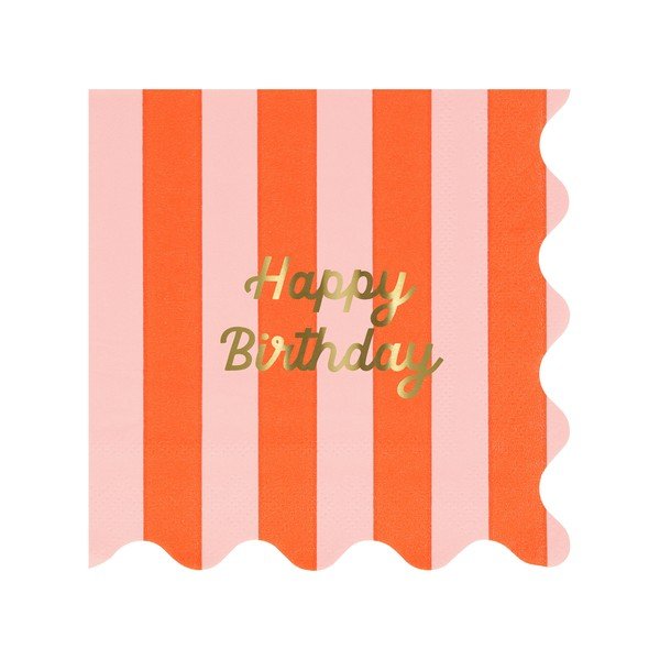 Papierové obrúsky v súprave 16 ks Happy Birthday – Meri Meri-image-3