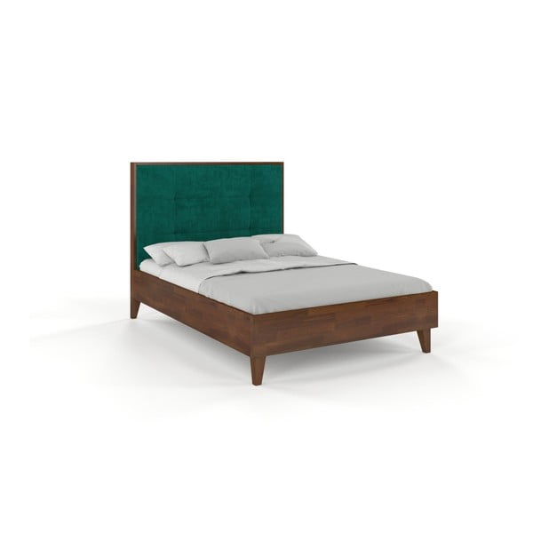 Dvojlôžková posteľ z masívneho borovicového dreva SKANDICA Frida Dark, 140 x 200 cm