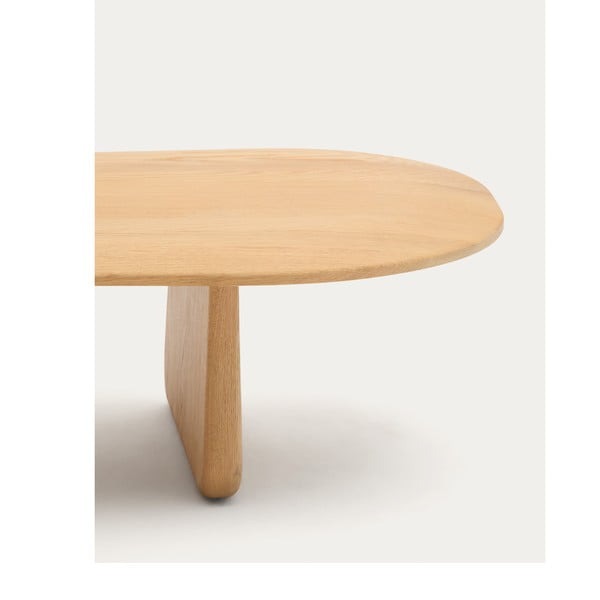 Konferenčný stolík z dubového dreva v prírodnej farbe 64x146 cm Pirita – Kave Home-image-4