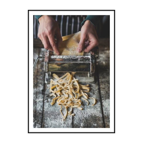 Plagát Imagioo Making Fresh Pasta, 40 × 30 cm
