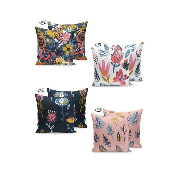 Súprava 4 obliečok na vankúš Kate Louise Artwork, 45 x 45 cm-image-1