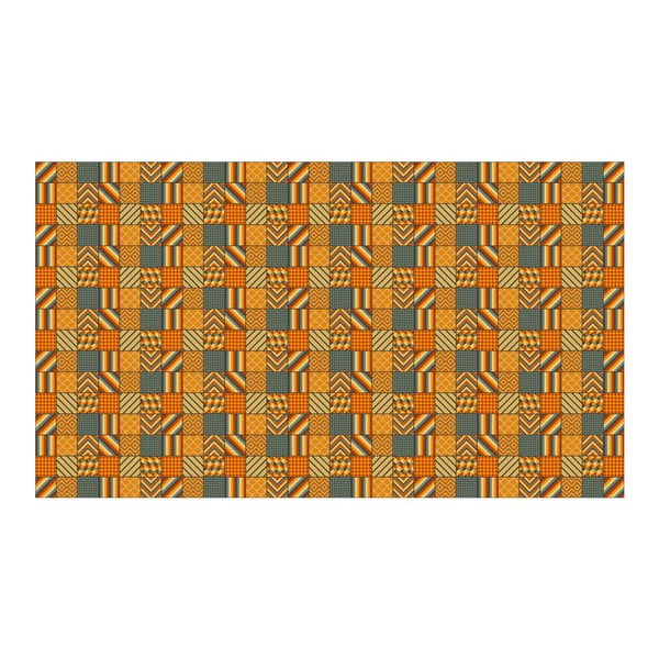 Vinylový koberec Kalia Orange, 52x100 cm