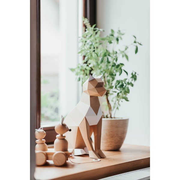 Kreatívna súprava na skladanie z papiera Papertime Hnedá Mačka-image-1