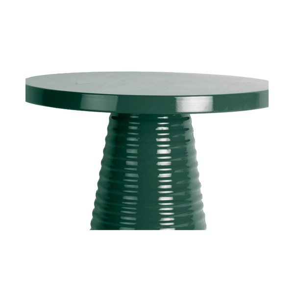 Kovový okrúhly odkladací stolík ø 40 cm Catania Ribbed – Leitmotiv-image-2