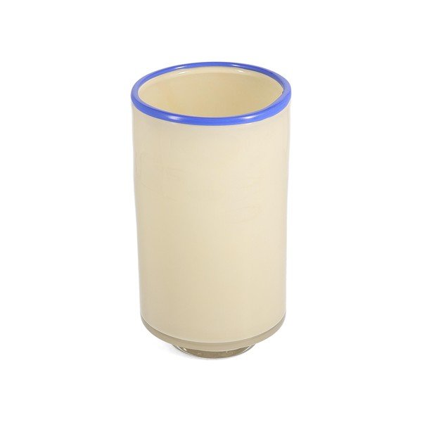 Krémovobiela sklenená váza (výška  21,5 cm) Milo – ONA-image-2