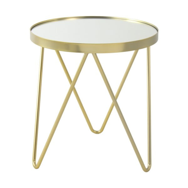 Odkladací stolík v zlatej farbe 360 Living Julia, Ø 42 cm