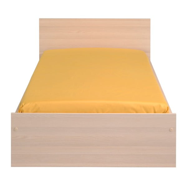 Jednolôžková posteľ v dekore akáciového dreva Parisot Austina, 90 × 190 cm