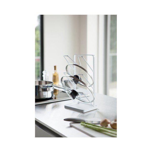 Biely stojan na pokrievky YAMAZAKI Tower-image-1