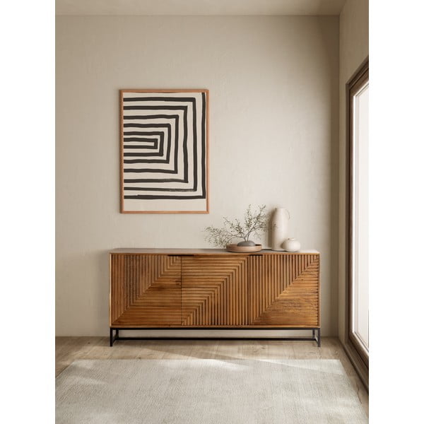 Komoda z mangového dreva v prírodnej farbe 170x79x40 cm Nereida – MOME-image-1