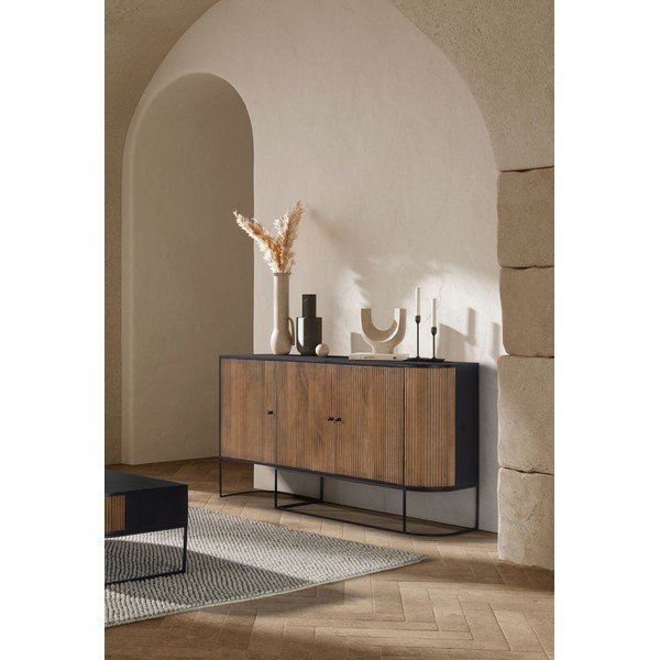 Komoda z mangového dreva v prírodnej farbe 165x90x40 cm Curve – MOME-image-1