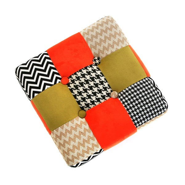 Puf Versa Red Patchwork-image-2