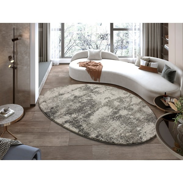 Sivý oválný koberec Universal Niamey, 160 x 230 cm-image-2