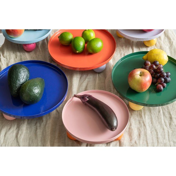 Kovová dekoratívna tácka ø 20 cm Double Funky – PT LIVING-image-1