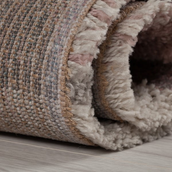Sivo-ružový koberec Flair Rugs Nuru, 60 x 230 cm-image-4