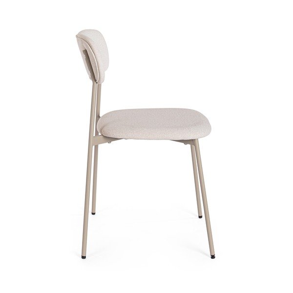 Taupe čalúnená jedálenská stolička Inka – Yes Everyday-image-3