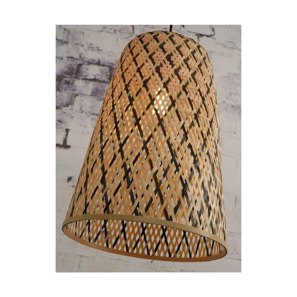 Závesné bambusové svietidlo Good&Mojo Kalimantan, ⌀ 34 cm-image-3