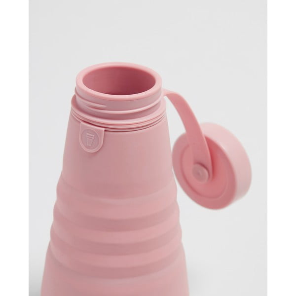 Ružová skladacia fľaša Stojo Bottle Carnation, 590 ml-image-2